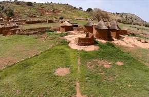 Snemanje z droni v Nubskih gorah v Sudanu