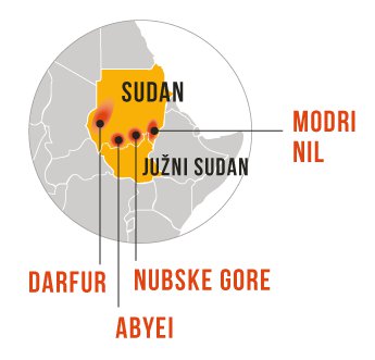 H.O.P.E. trenutno pomaga ogroženim domorodnim ljudstvom v Sudanu na največjih žariščih nasilja: v Darfurju, Nubskih gorah, Modrem Nilu in Abyei.