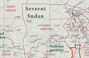Zemljevid Sudana