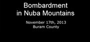 Bombardment in Nuba Mountains
